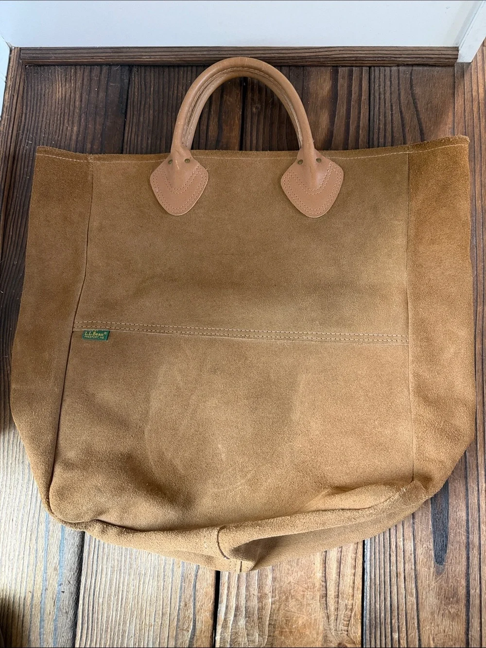 Vintage Rare 1980’s LL Bean Suede Tote - Picture 8 of 8